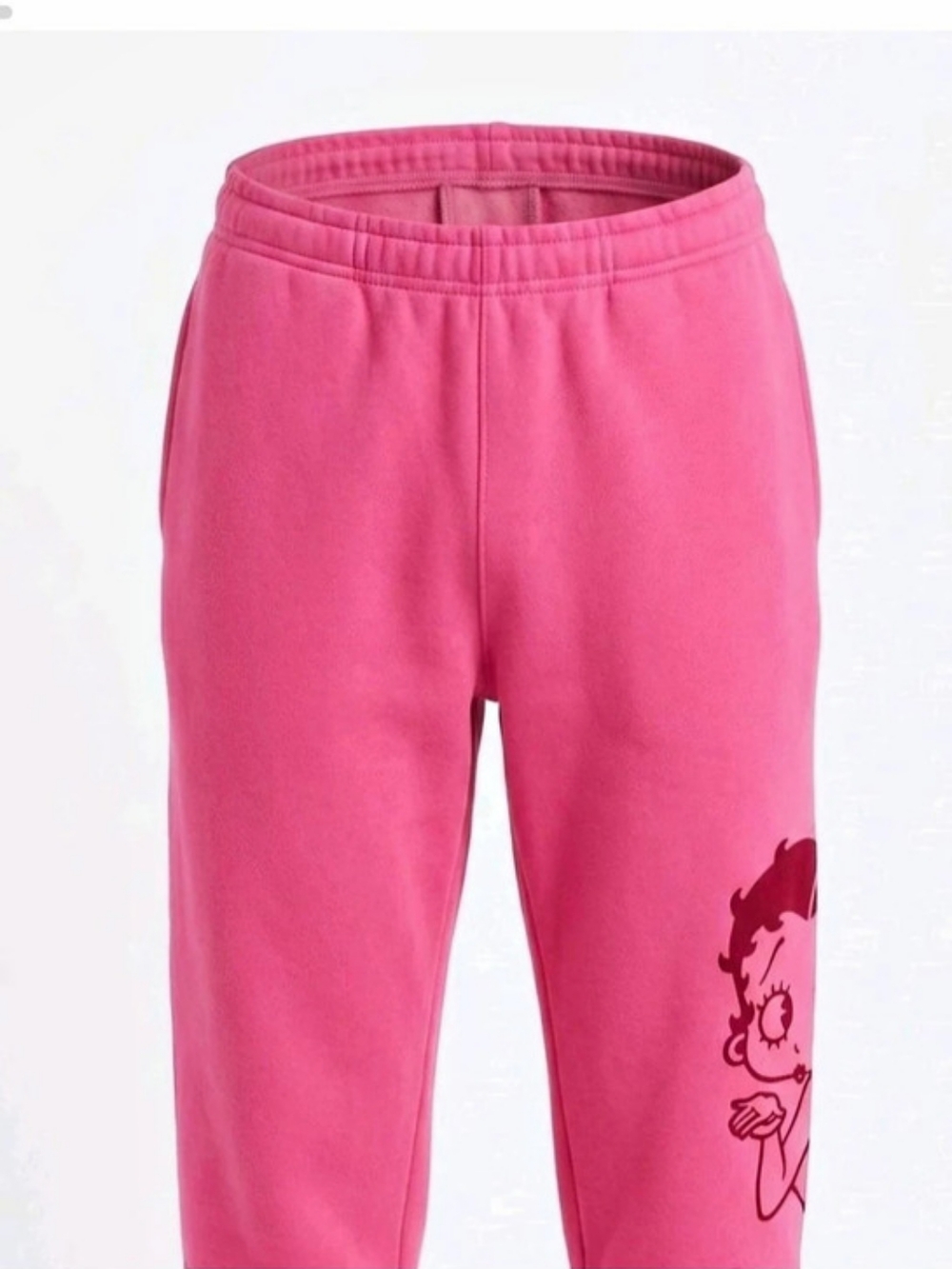 Fleischer Betty Boop jogger pants Graphic Jogger Pants in Pink Size Medium
